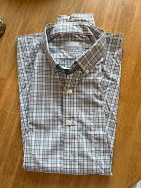 The Southern Shirt Company Men’s Plaid Button-Down - Light Blue & Brown